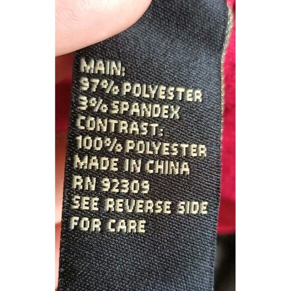 DG2 by Diane Gilman Sweater Knit Tunic Satin Size Large Turtle Neck Red New - Picture 4 of 8